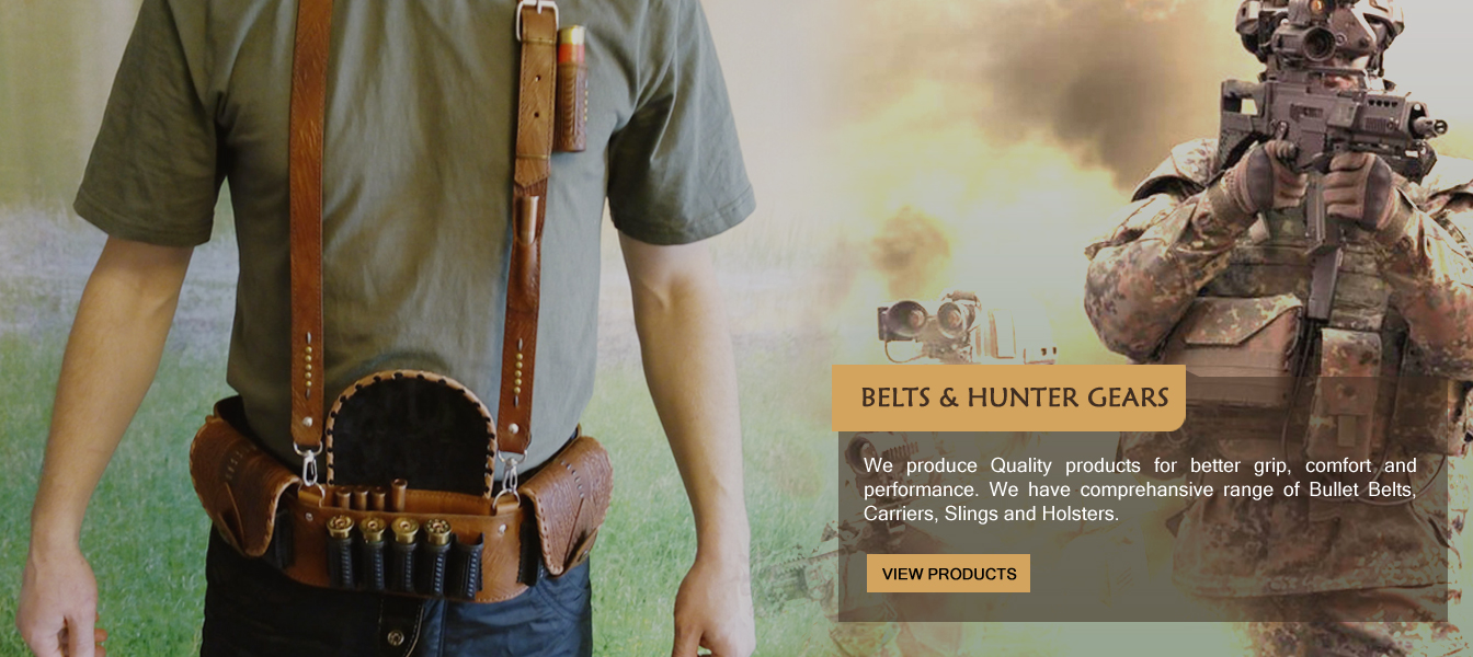 Manufacturers of Leather Bullet Carriers and Belts
